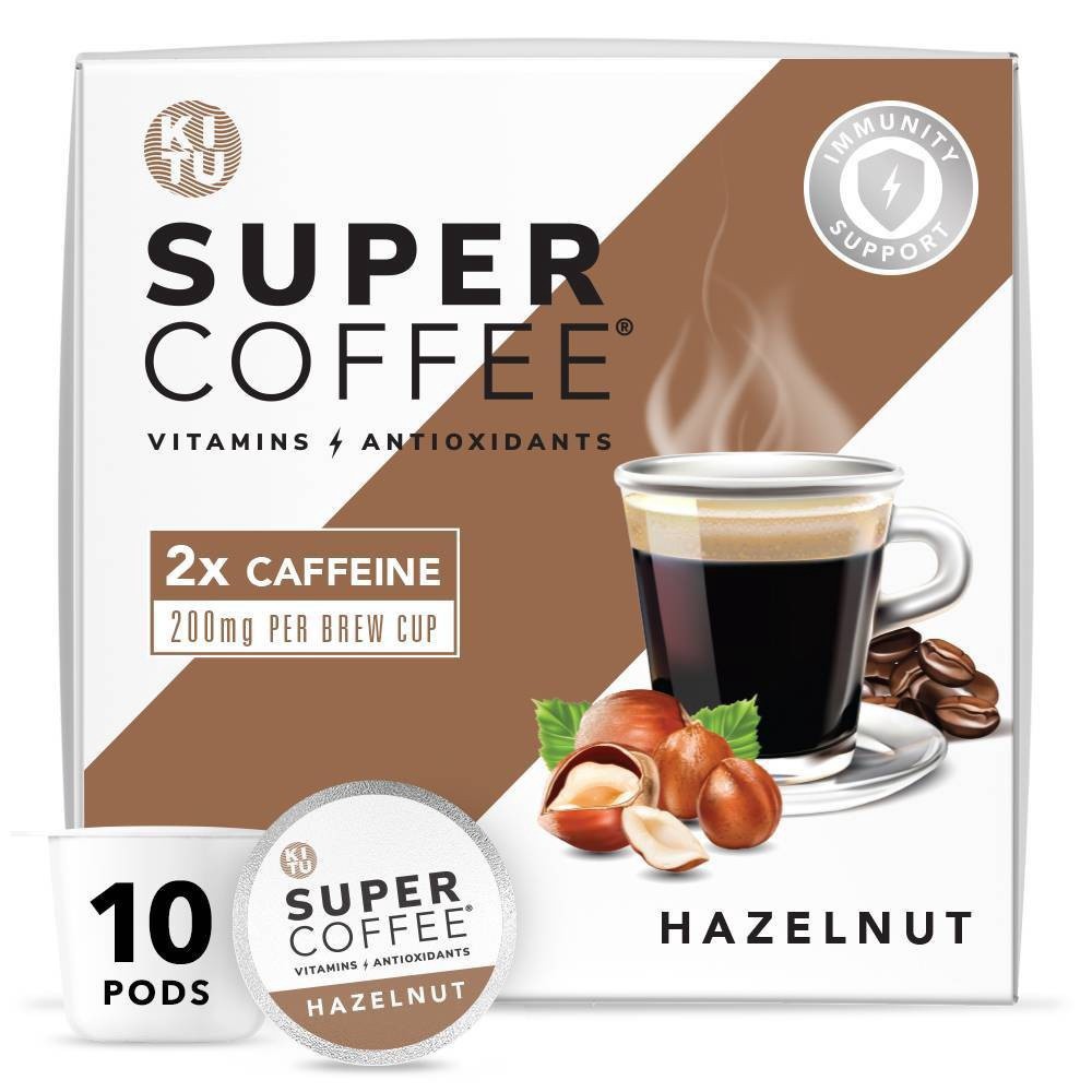 slide 1 of 4, KITU Super Hazelnut Medium Roast Coffee - Single Serve Pods- 10 ct, 10 ct