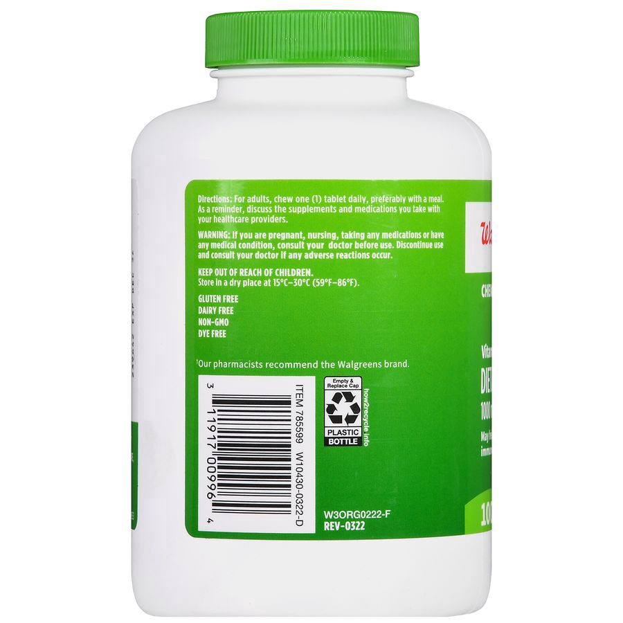 slide 5 of 5, Walgreens Vitamin C 1000 mg per Serving Chewable Tablets, 100 ct