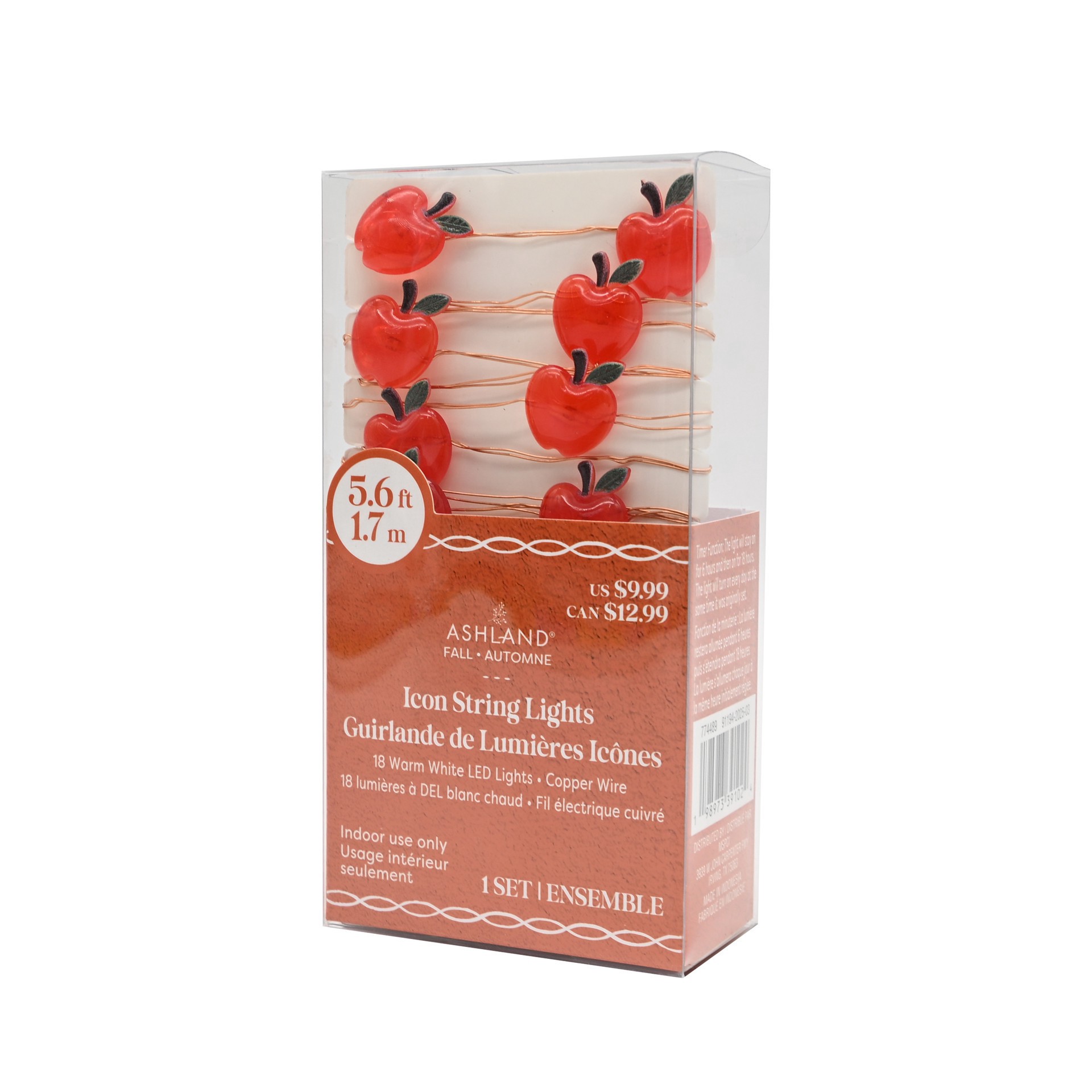 slide 2 of 4, 18ct. Warm White Led Apple Icon String Lights By Ashland, 18 ct