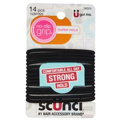 scünci No-Slip Grip Elastics 14 Each