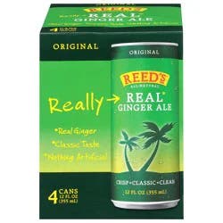 Reed's Real Original Ginger Ale - 4 ct