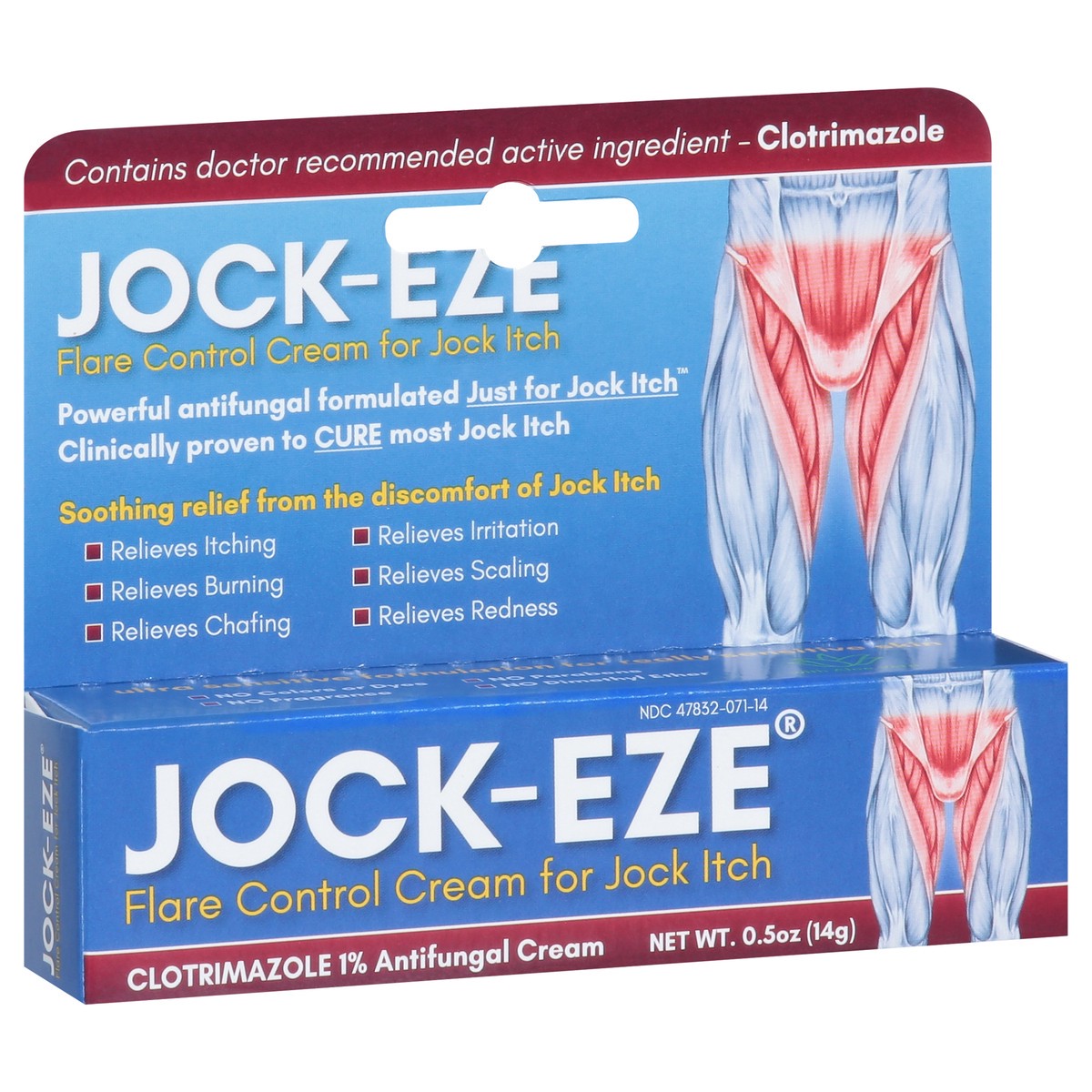 slide 7 of 9, Jock-Eze Flare Control Cream for Jock Itch 0.5 oz, 0.5 oz