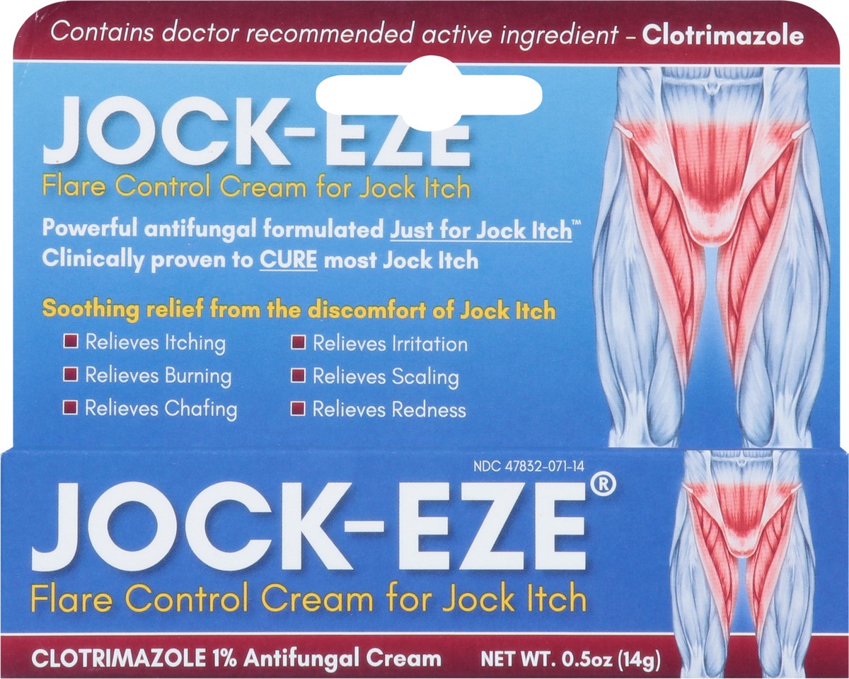 slide 2 of 9, Jock-Eze Flare Control Cream for Jock Itch 0.5 oz, 0.5 oz
