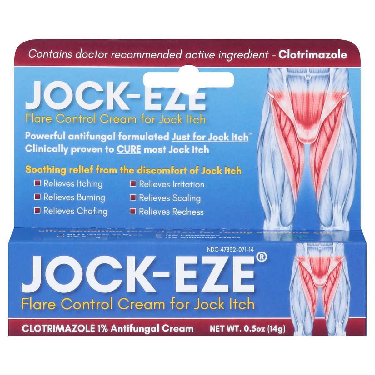 slide 1 of 9, Jock-Eze Flare Control Cream for Jock Itch 0.5 oz, 0.5 oz