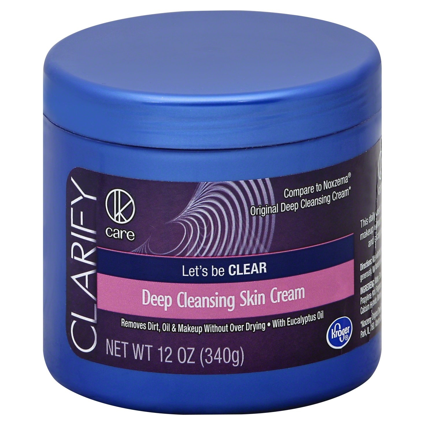 slide 1 of 1, Kroger Clarify Deep Cleansing Skin Cream, 12 oz