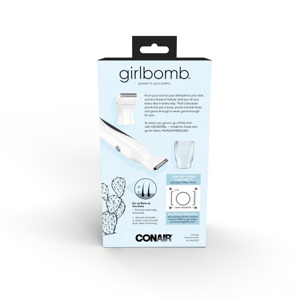 slide 6 of 17, Conair GIRLBOMB Bikini Trimmer, 1 ct