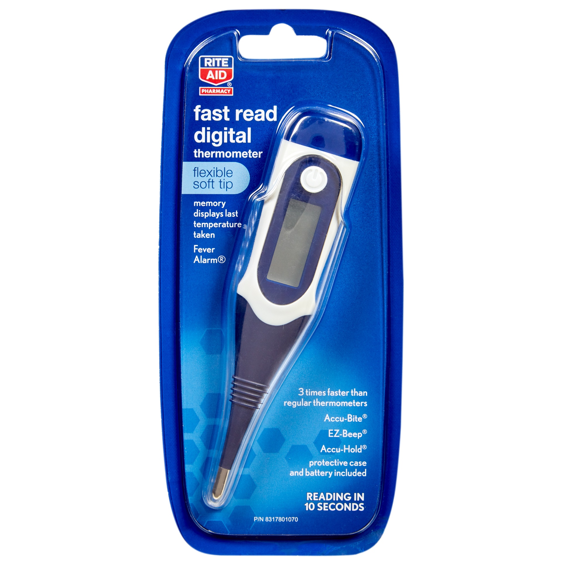 slide 1 of 2, Rite Aid Digital Thermometer with Flexible Tip, 1 ct