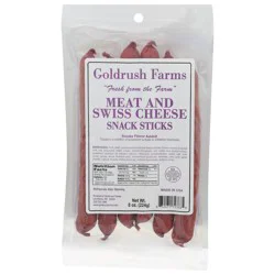 Goldrush Farms Meat and Swiss Cheese Snack Sticks 8 oz