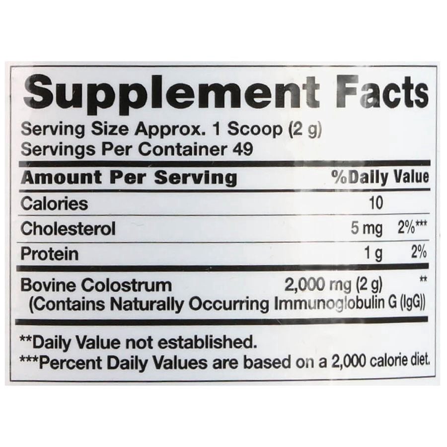 slide 4 of 5, Walgreens Free & Pure Colostrum 2,000 mg Powder, 3.5 oz