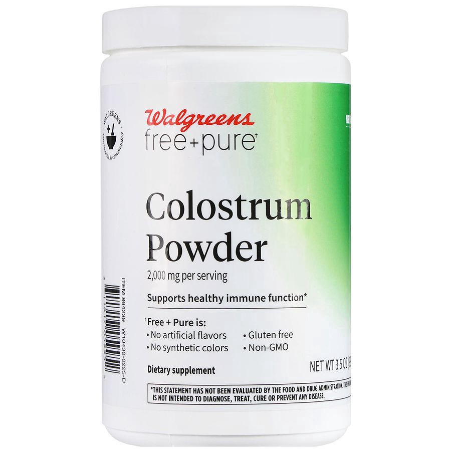 slide 1 of 5, Walgreens Free & Pure Colostrum 2,000 mg Powder, 3.5 oz
