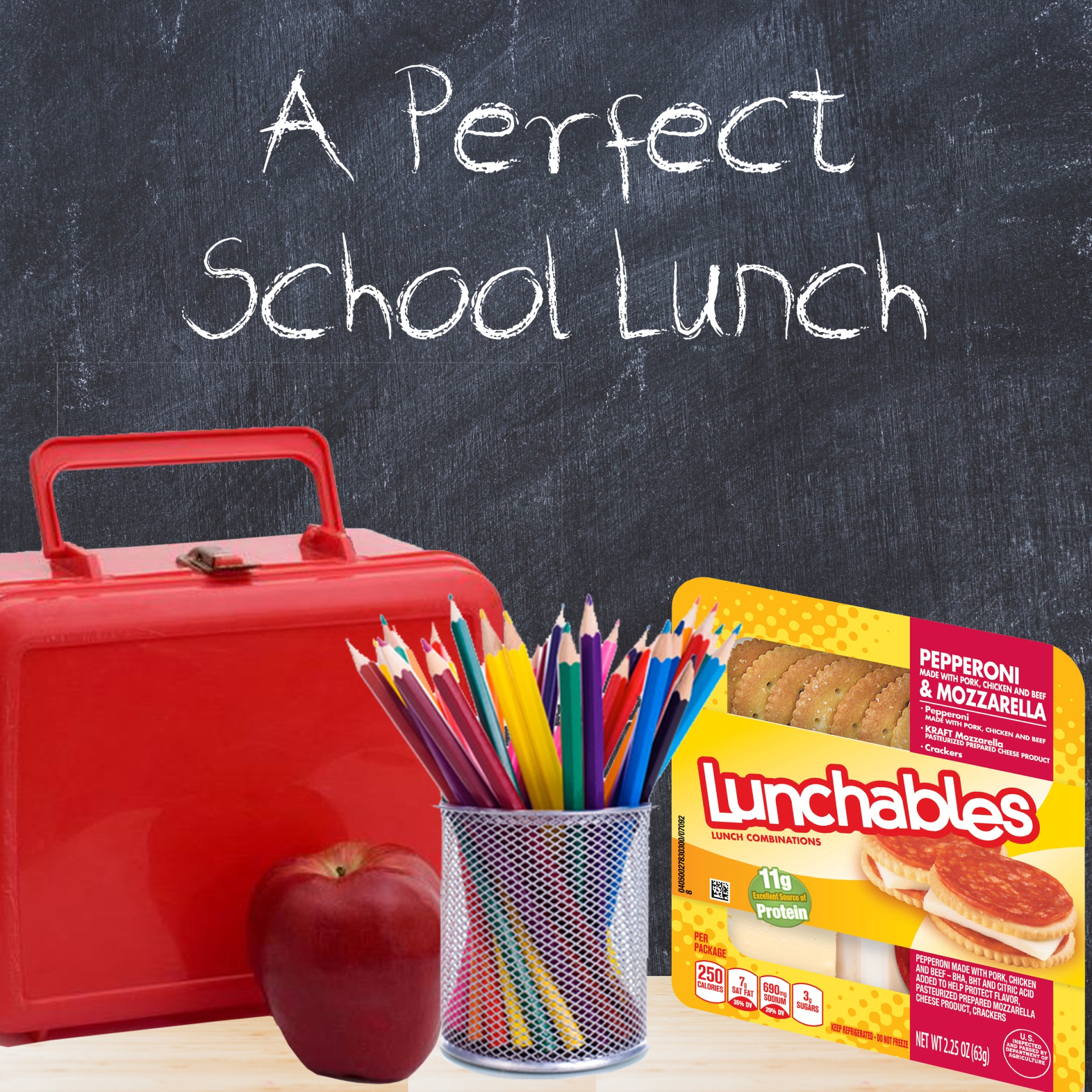 Lunchables Pepperoni & Mozzarella Cheese Snack Kit with Crackers Tray 2