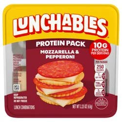 Lunchables Mozzarella & Pepperoni Protein Pack, 2.25 oz Pack