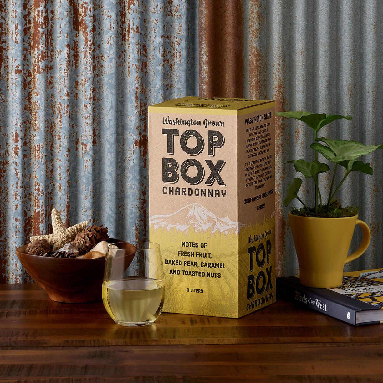 slide 3 of 5, Top Box Chardonnay, 3 liter