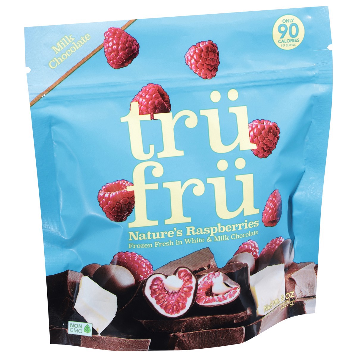 slide 6 of 9, Tru Fru White & Milk Chocolate Frozen Whole Raspberries - 8oz, 8 oz