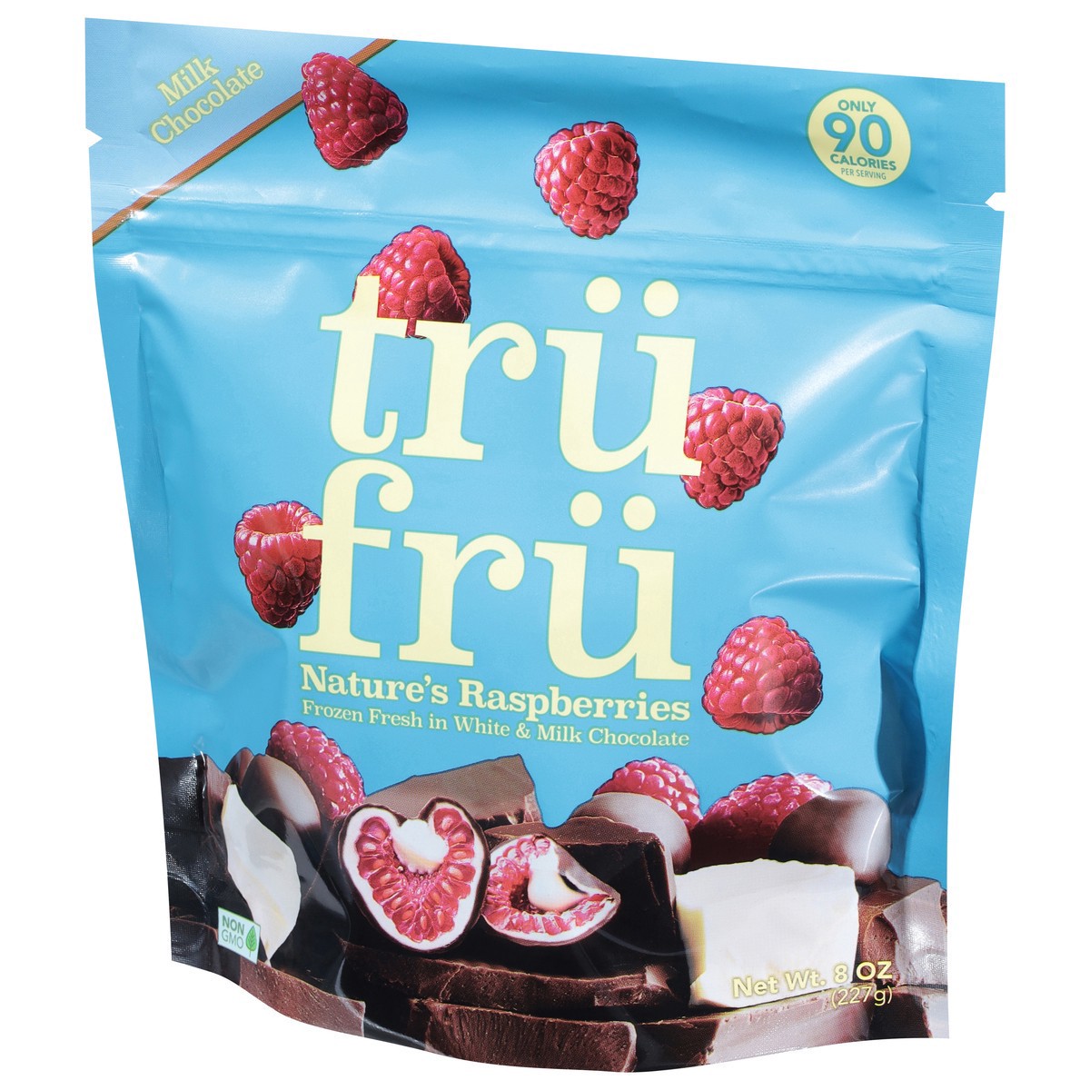 slide 7 of 9, Tru Fru White & Milk Chocolate Frozen Whole Raspberries - 8oz, 8 oz