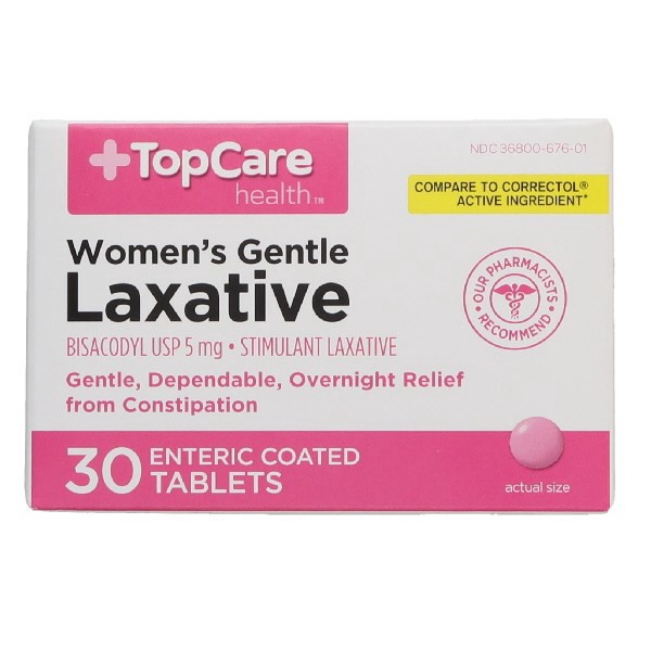 slide 1 of 6, Topcare Laxative Tabs Women, 30 ct