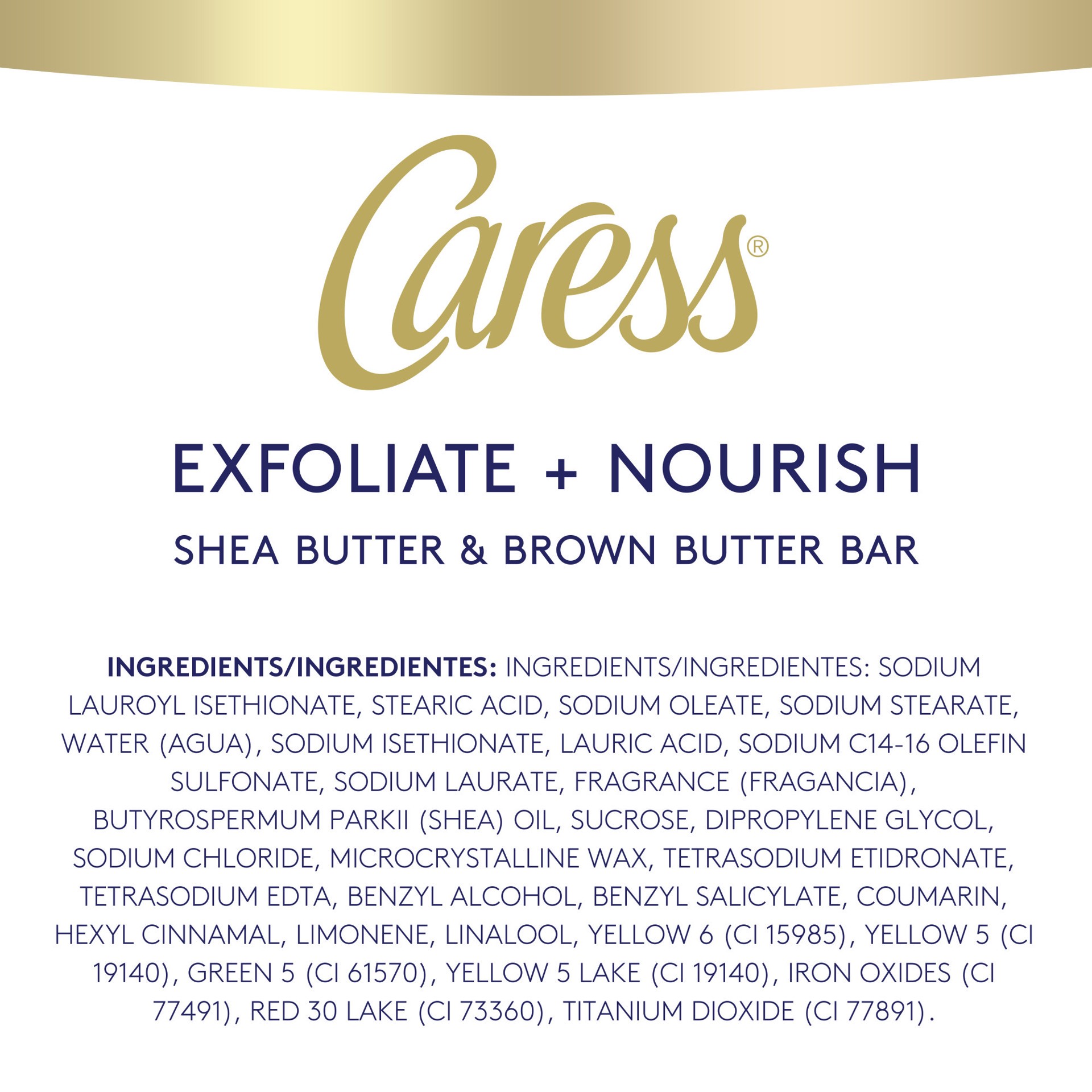 slide 2 of 4, Caress Bar Soap Shea Butter & Brown Sugar, 3.15 oz, 6 Bars, 6 ct