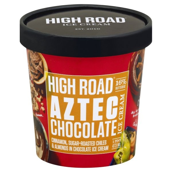 slide 1 of 1, High Road Aztec Chocolate Ice Cream, 16 oz
