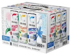 Celsius Live Fit Energy Drink Variety Pack 12 - 12 fl oz Cans