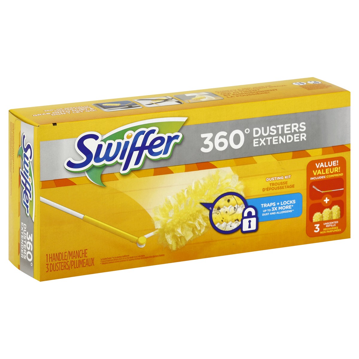 slide 3 of 5, Swiffer 360 Dusters Extender Kit, 1 ct