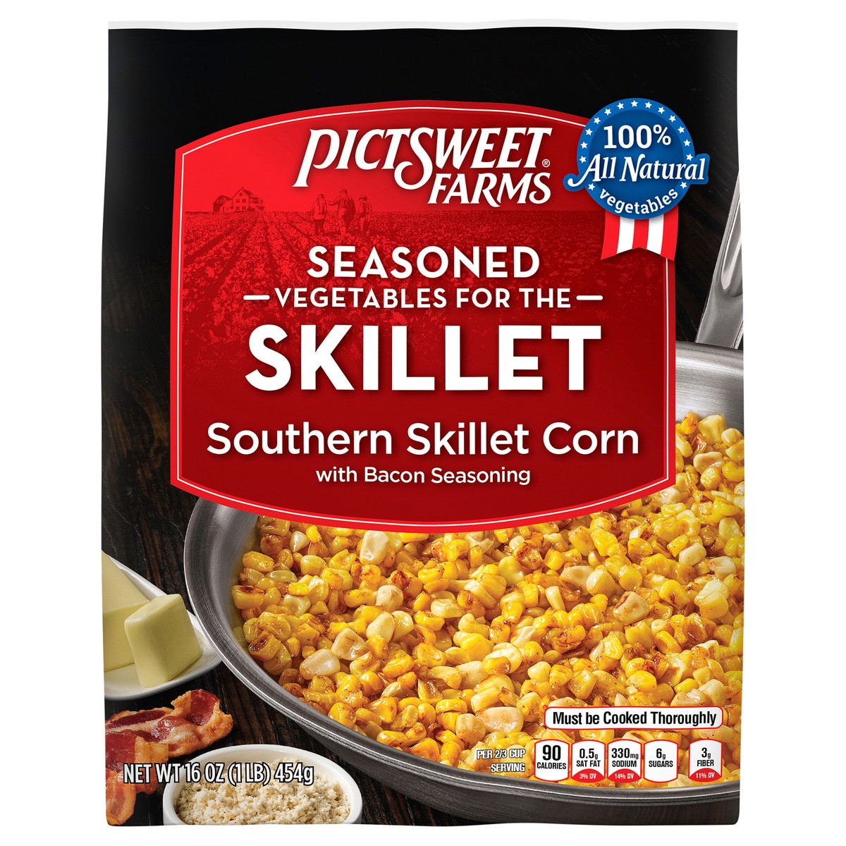 slide 3 of 8, Pictsweet Farms Seasoned Southern Skillet Corn 16 Oz, 16 oz