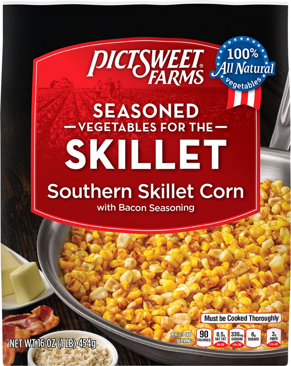 slide 7 of 8, Pictsweet Farms Seasoned Southern Skillet Corn 16 Oz, 16 oz