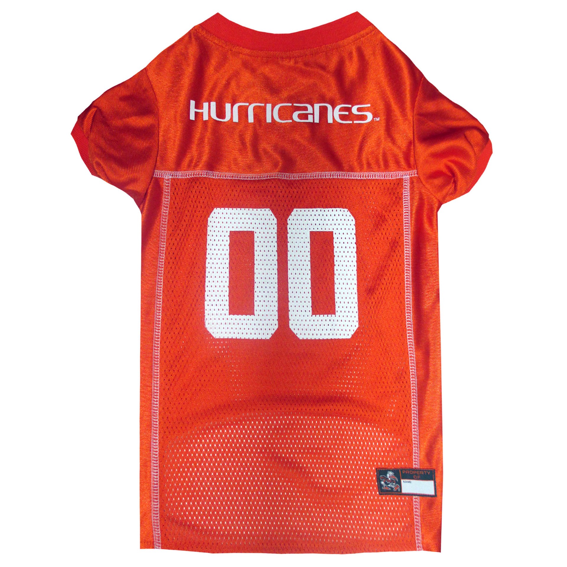 slide 1 of 1, Pets First Miami Hurricanes Mesh Jersey, MED