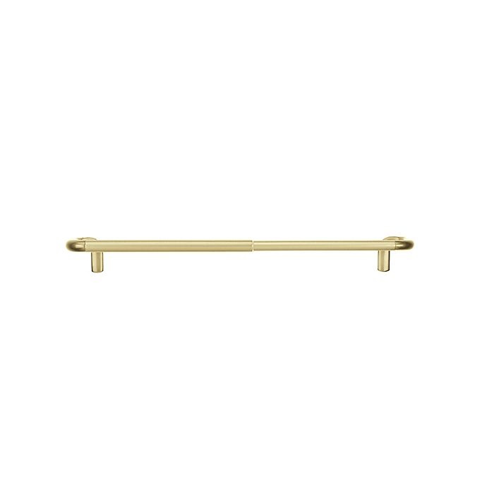 slide 2 of 4, Umbra Twilight 88 to Adjustable Double Curtain Rod - Brass, 144 in
