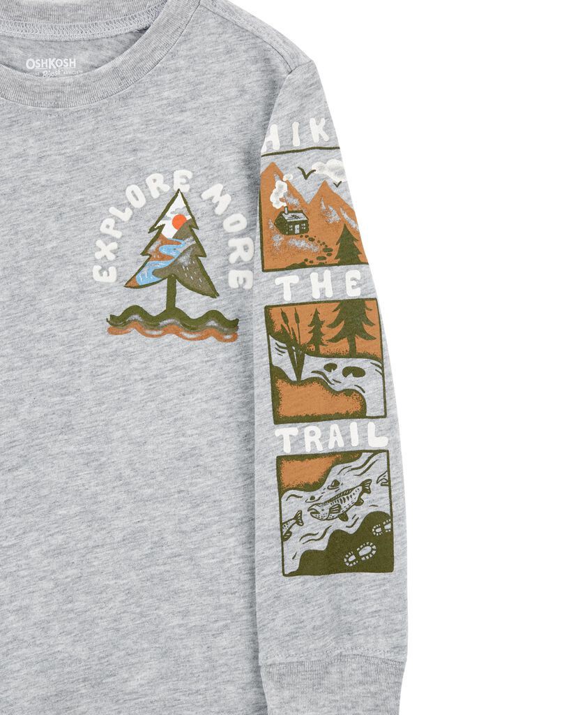slide 2 of 3, Oshkosh Baby Explore More Graphic Tee Grey 18M, 1 ct