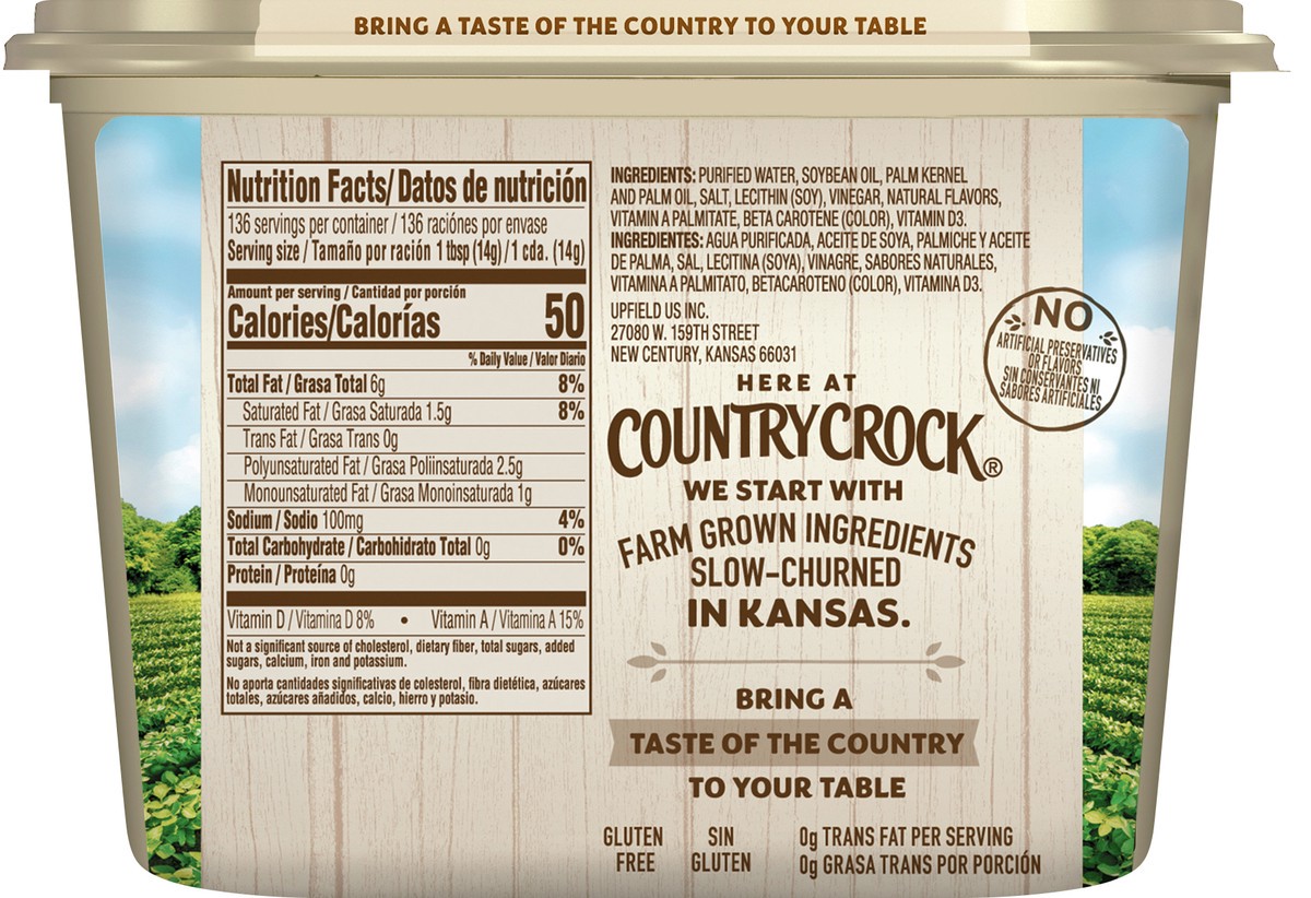 slide 7 of 8, Country Crock® original, family size, 67.5 oz