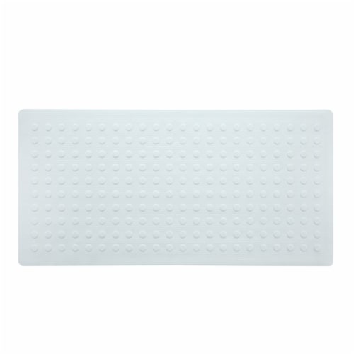 slide 1 of 1, SlipX Solutions Slip X Rubber Safety Mat, Large, White, 18 in x 36 in