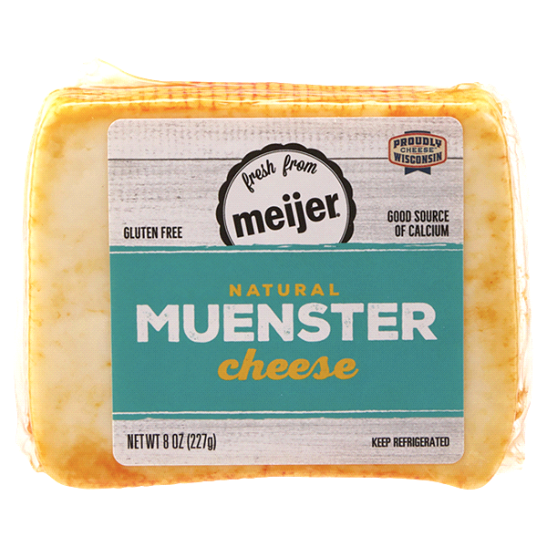 slide 1 of 1, Meijer Naturall Muenster Cheese, 8 oz