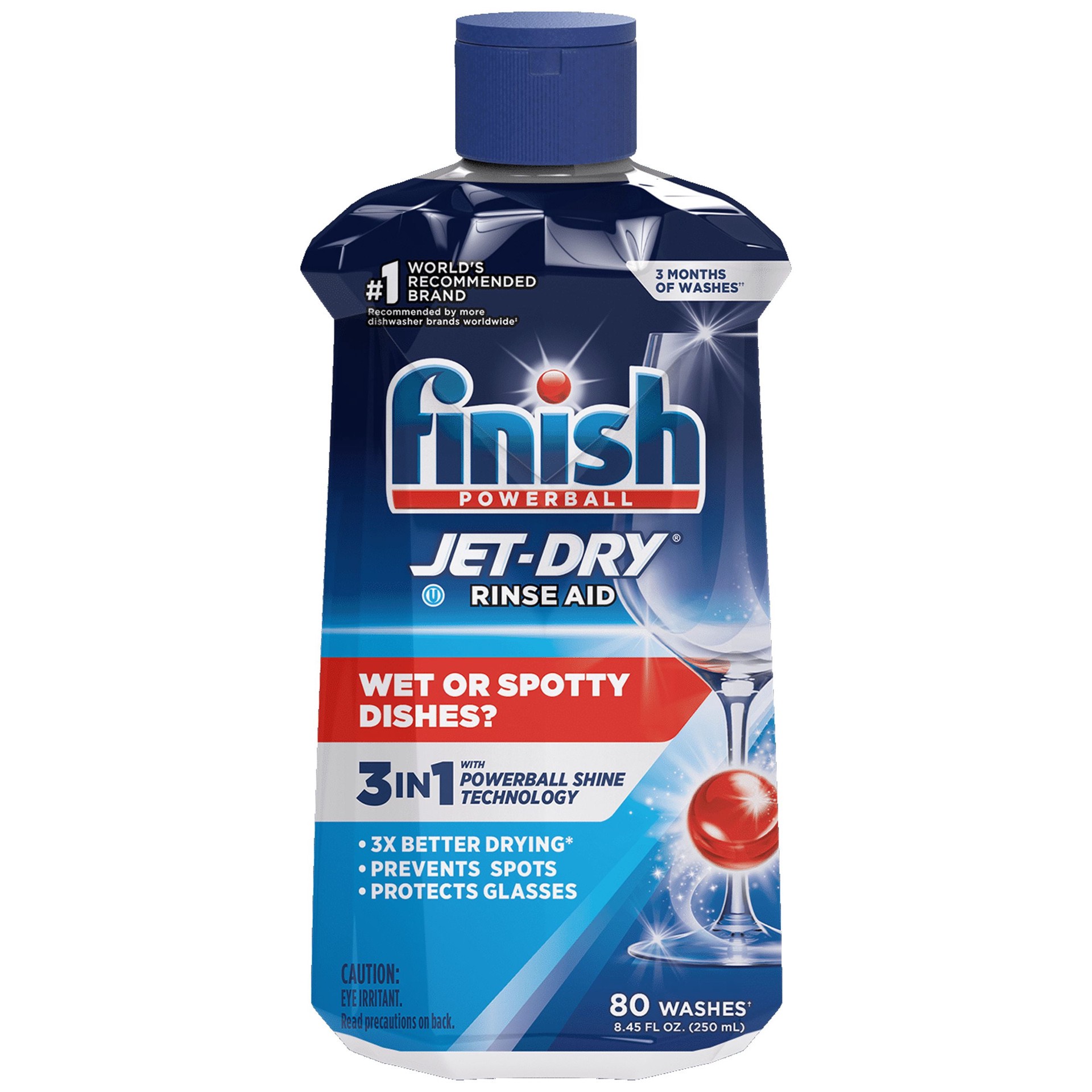 slide 1 of 9, Finish Jet-Dry Rinse Aid 8.45oz Dishwasher Rinse Agent and Drying Agent, 8.45 oz