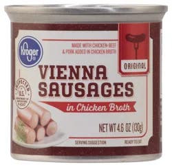 Kroger Original Vienna Sausages In Chicken Broth