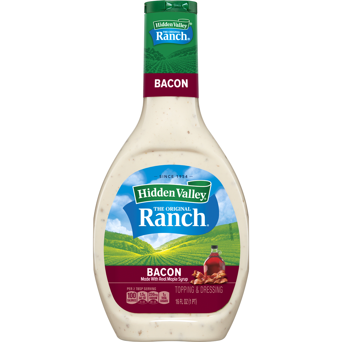 slide 1 of 8, Hidden Valley Bacon Ranch Salad Dressing, 16 fl oz