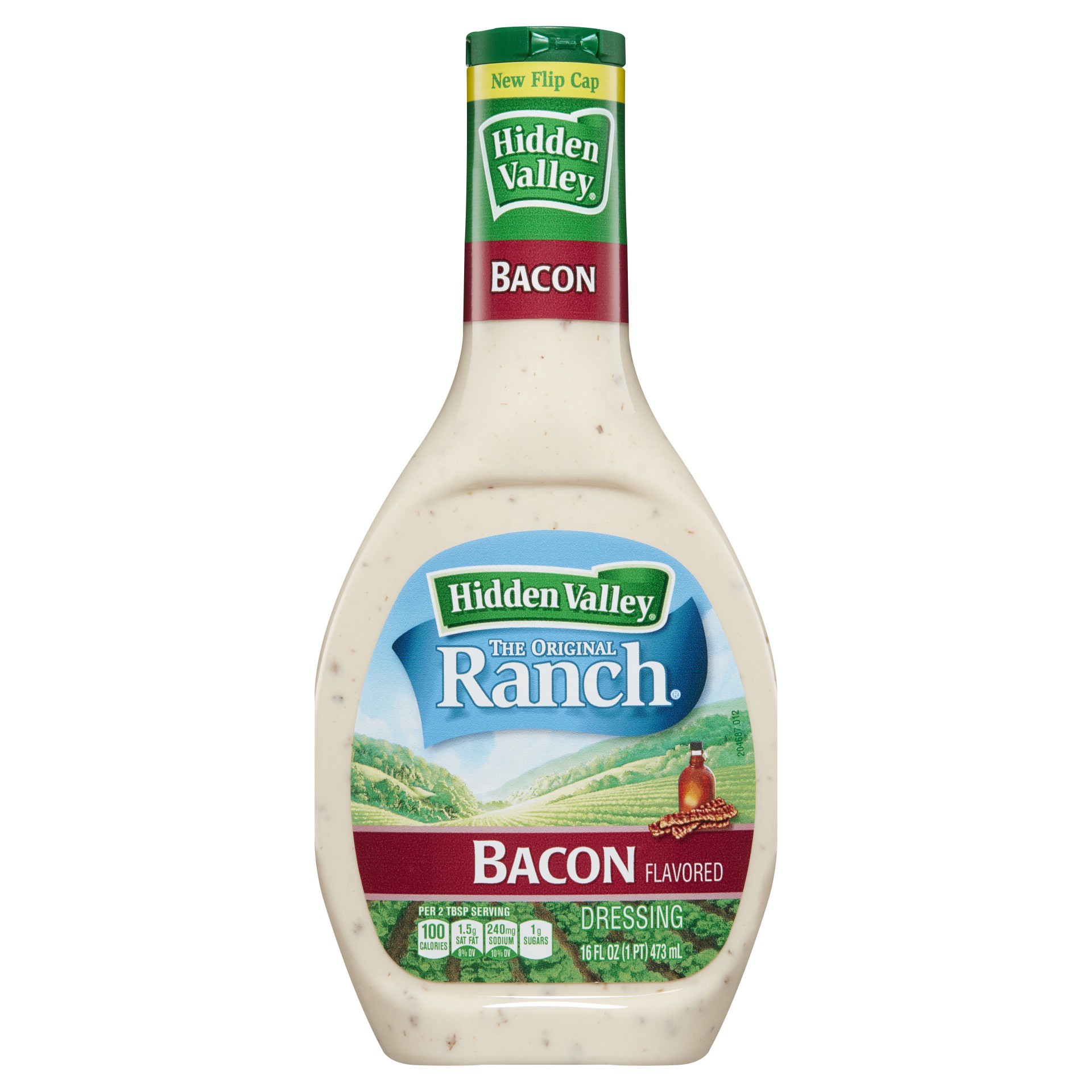 slide 1 of 1, Hidden Valley Bacon Ranch Salad Dressing & Topping, 16 fl oz