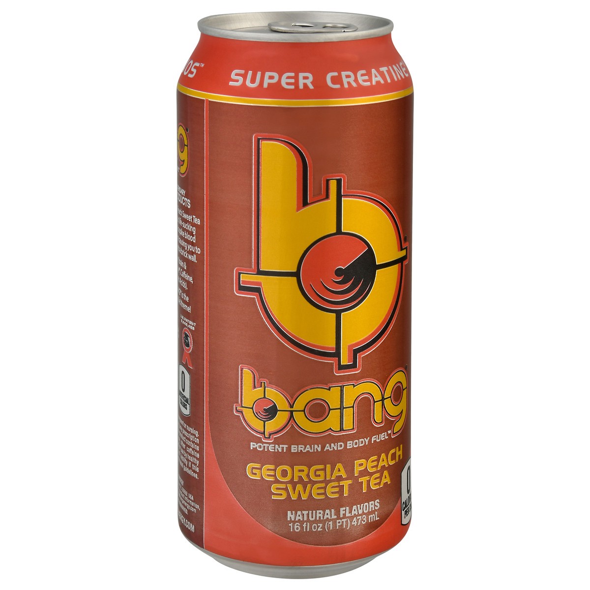 slide 8 of 14, Bang Georgia Peach Sweet Tea - 16 oz, 16 fl oz