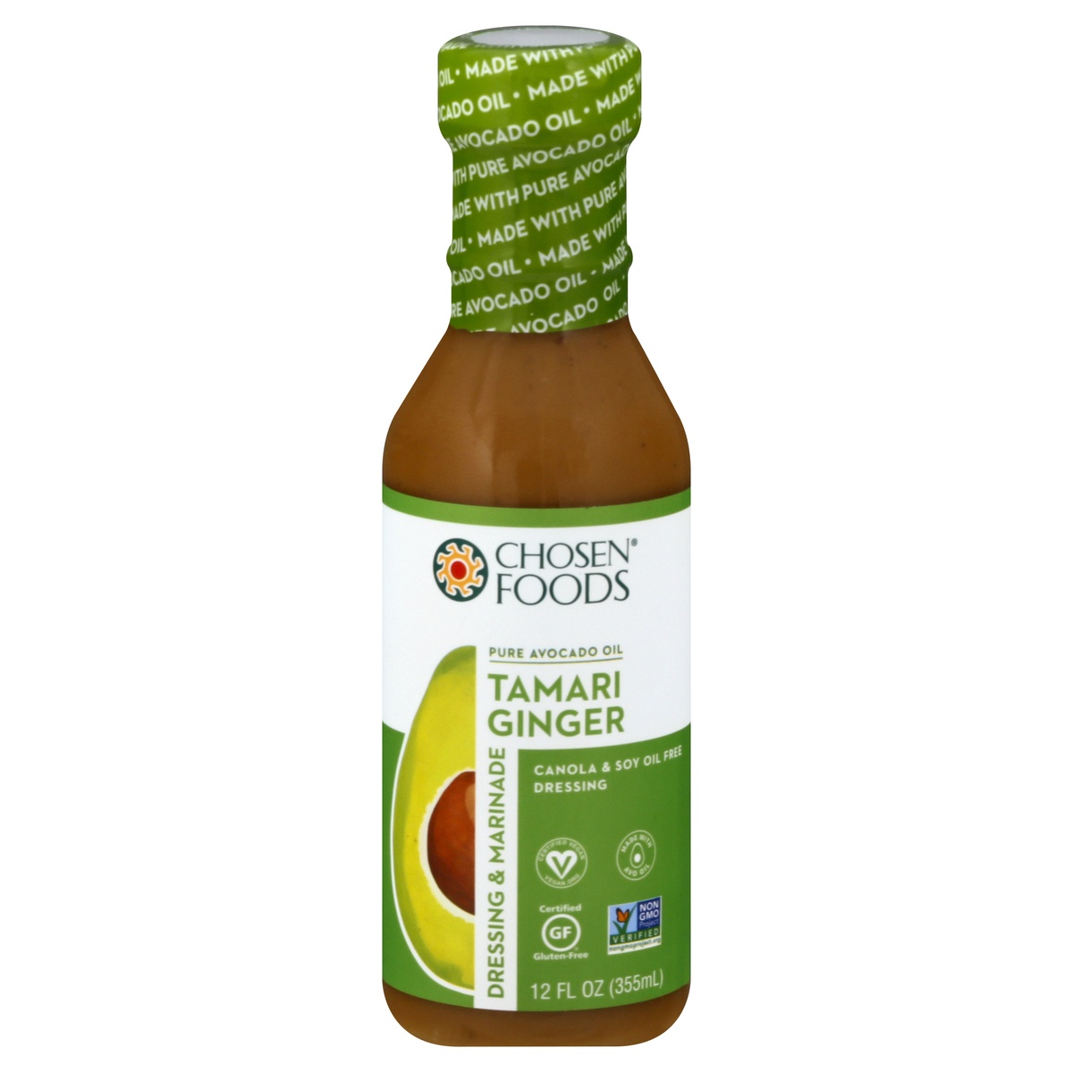 slide 1 of 1, Chosen Foods Tamari Ginger Dressing, 12 fl oz