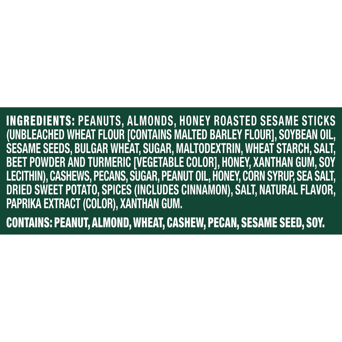 slide 4 of 8, Planters Limited Edition Winter Spiced Trail Mix Snack with Honey Peanuts, Almonds, Honey Sesame Sticks, Cashews & Pecans, 5.5 oz