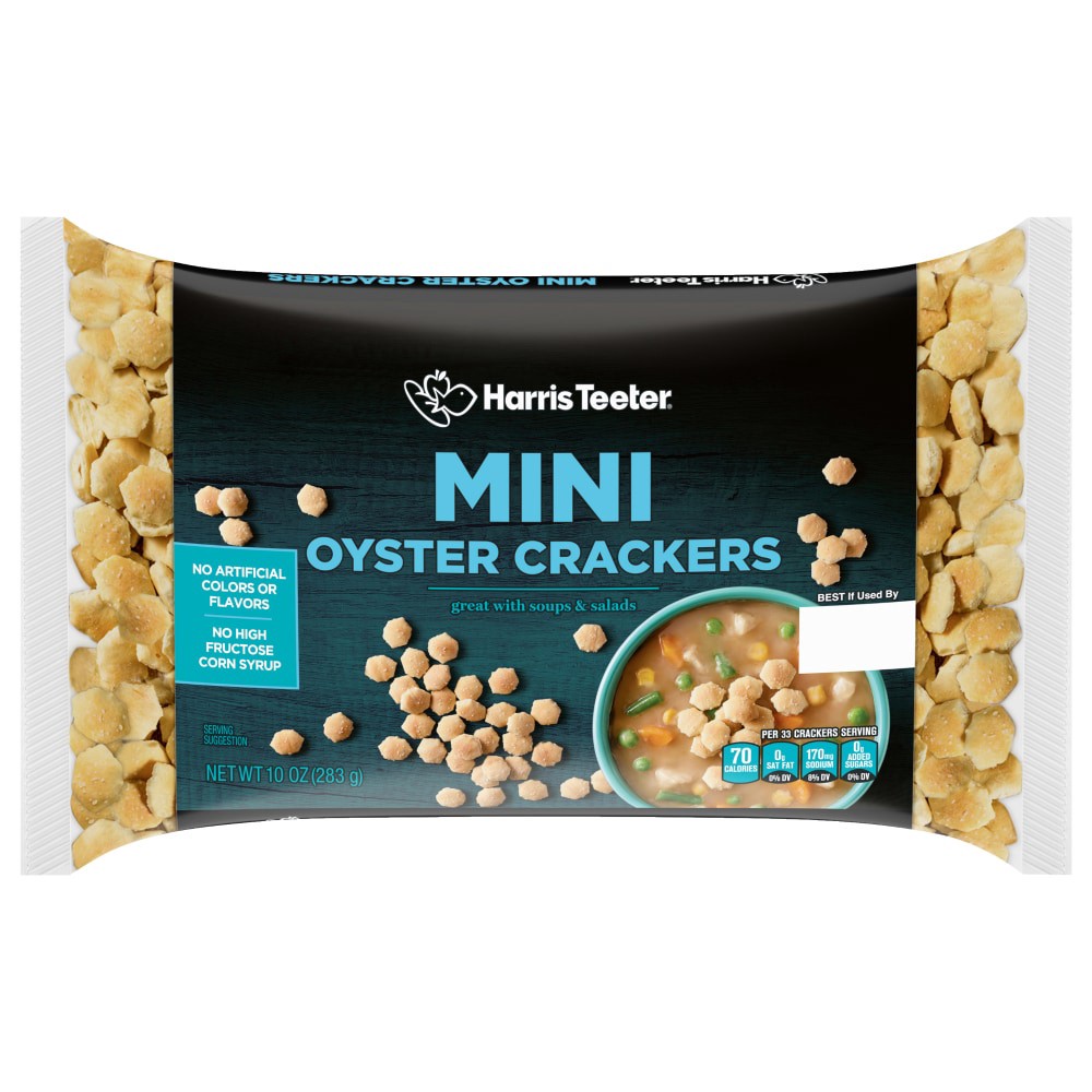 slide 1 of 14, Harris Teeter Soup & Oyster Crackers - 12 oz, 12 oz