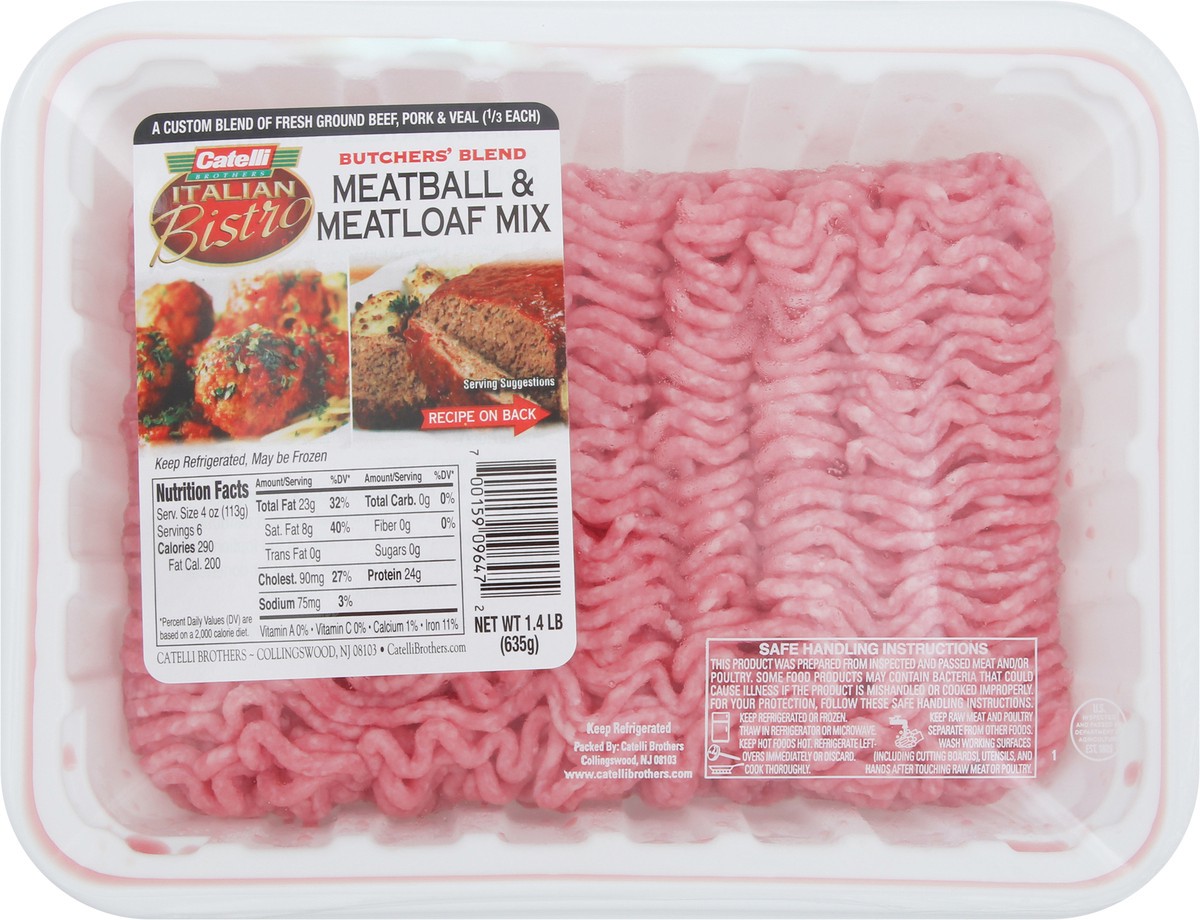 slide 2 of 2, Catelli Brothers Meatball & Meatloaf Mix 1.4 lb, 1.4 lb
