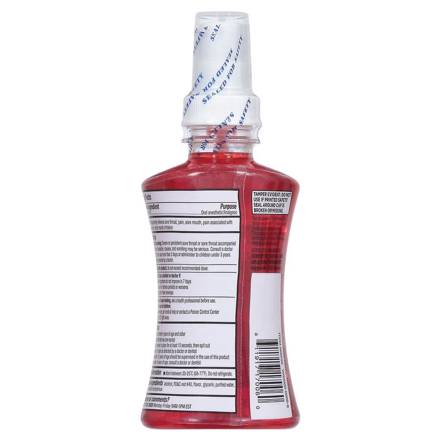 slide 2 of 5, Walgreens Cherry Oral Relief Spray, 6 fl oz
