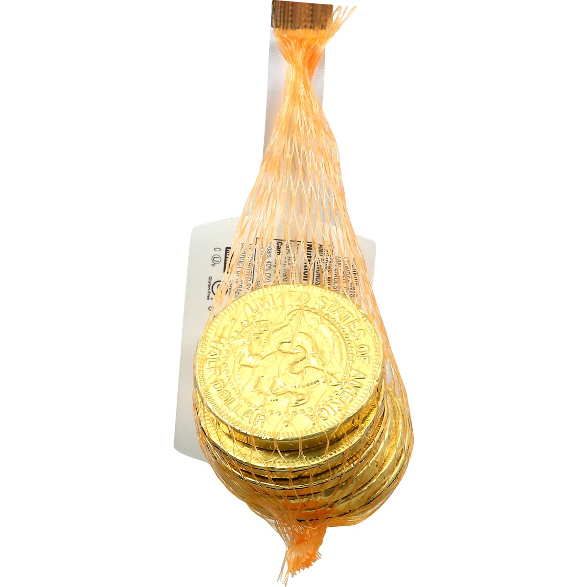 slide 8 of 8, Frankford Milk Choc Gold Coins, 1.23 oz