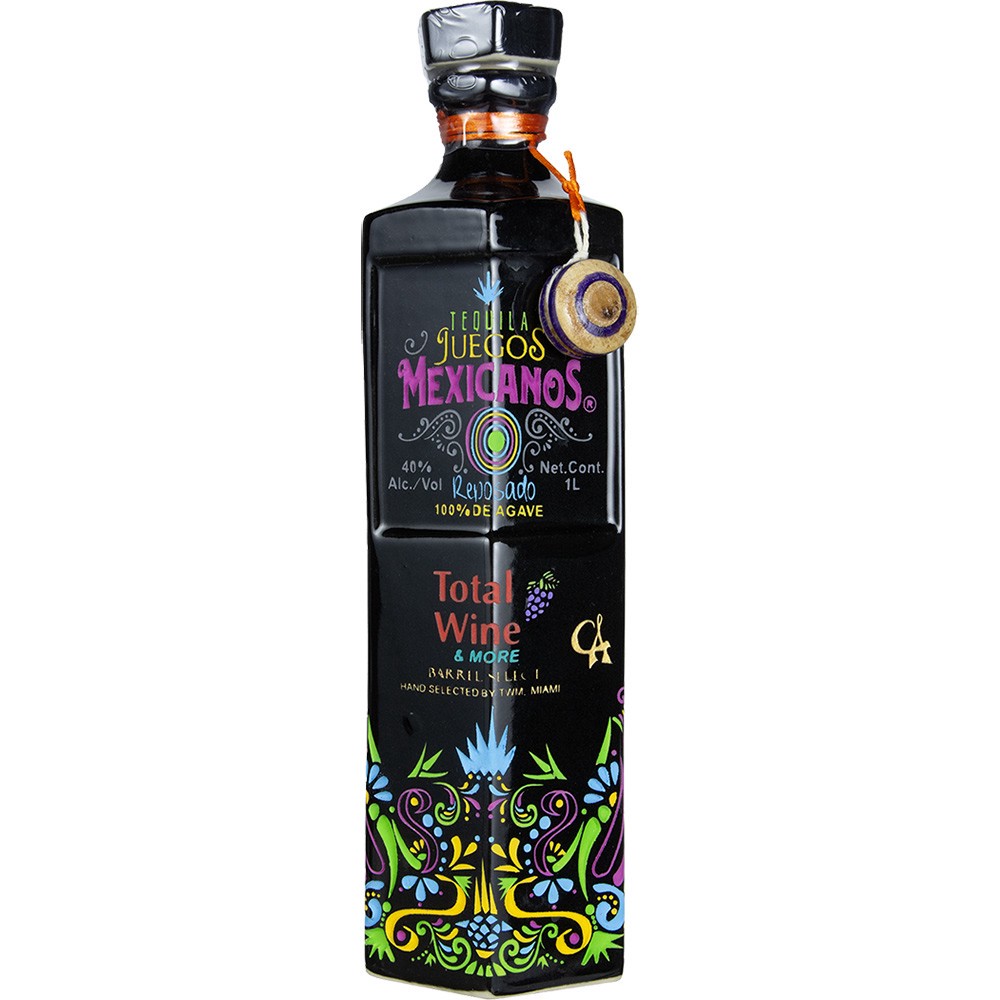slide 1 of 1, Juegos Mexicanos Reposado Brlsel, 1 liter