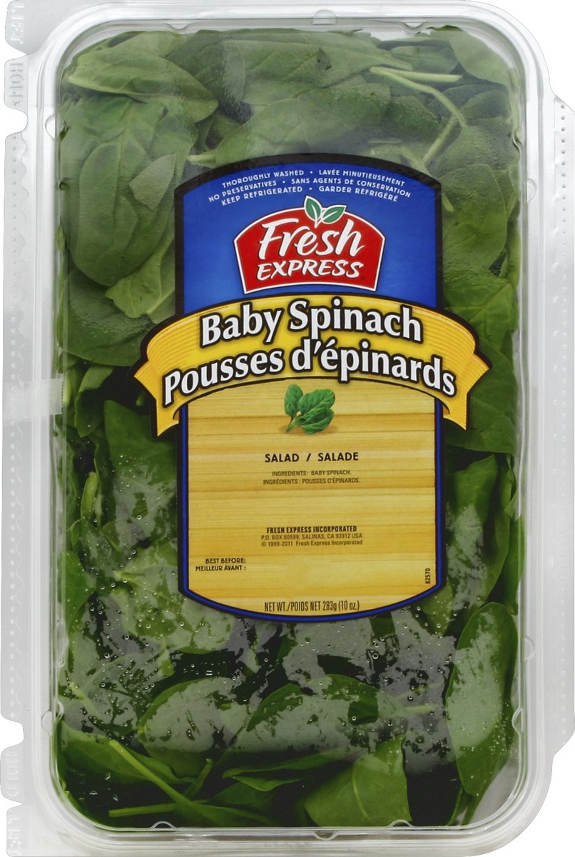 slide 4 of 4, Fresh Express Baby Spinach, 10 oz