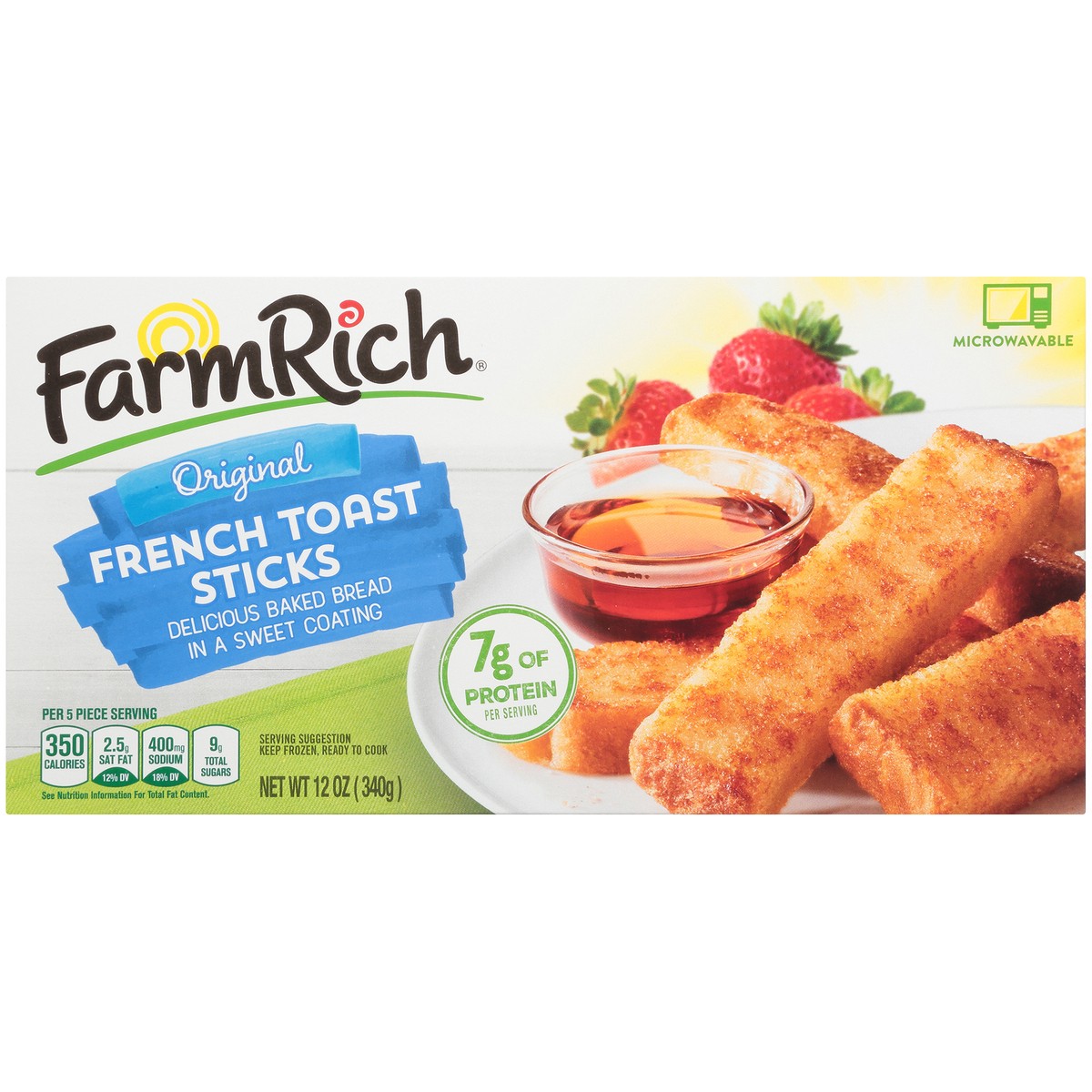 slide 1 of 14, Farm Rich Original French Toast Sticks 12 oz. Box, 12 oz