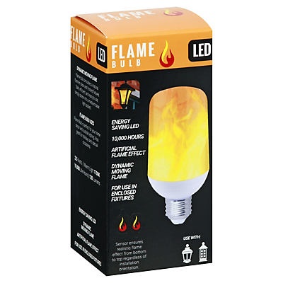 slide 1 of 1, Flame Bulb LED Light Bulb, 1 ct