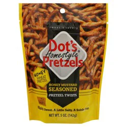 DOTS Homestyle Pretzels Honey Mustard Seasoned Pretzel Twists 5 oz