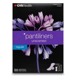 slide 1 of 1, CVS Health Pantiliners Regular, 50 ct