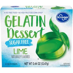 Kroger Sugar Free Lime Gelatin Mix
